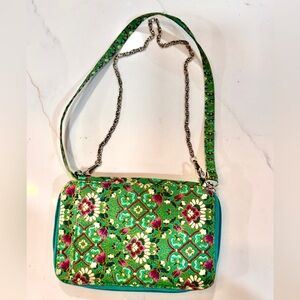 Brocade Mini Crossbody Bag Rapha Boho Luxe Floral Chain Strap Festival Purse